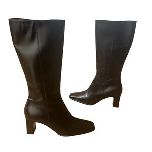 🎆 MAXMARA Leather boots Elegant Black Leather MSRP $845 size 37 / 7